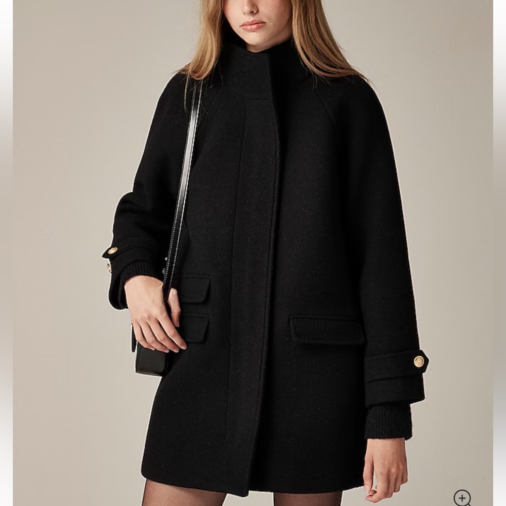 🌷 J. Crew Women’s Toscana Italian Stadium-Cloth Wool Blend Coat